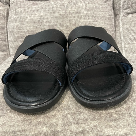 Men’s ALDO ZIEDU Black Crisscross Slides, Size 9….NEW! - Picture 2 of 10